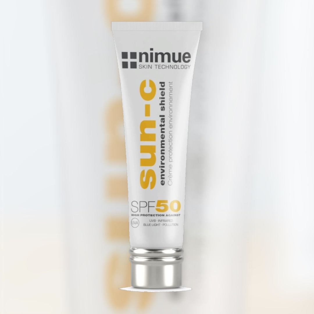 Nimue Sun-C Environmental Shield SPF 50 – Αντηλιακή Προστασία Υψηλής Απόδοσης με Αντιοξειδωτικά 50ml