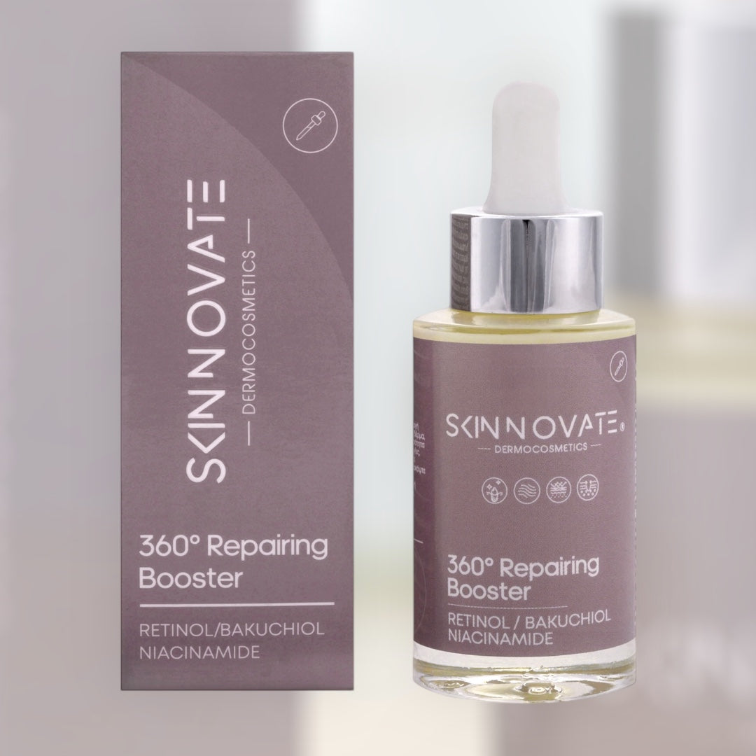 SKINNOVATE 360° Repairing Booster 30ml - Serum Αντιγήρανσης με Ρετινόλη, Bakuchiol & Νιασιναμίδη