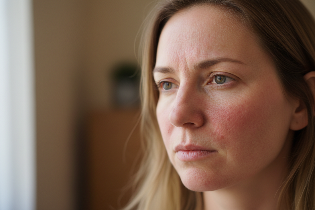 Πρόσωπο με στρεσαρισμένο δέρμα και ανομοιόμορφη υφή – ανάγκη για σωστή φροντίδα