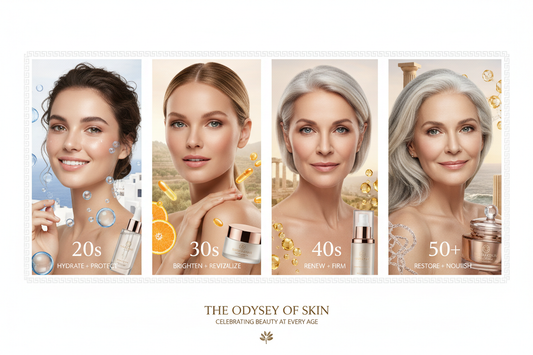 Skincare ανά ηλικία: Τι χρειάζεται πραγματικά το δέρμα σου στα 20, 30, 40 & 50+