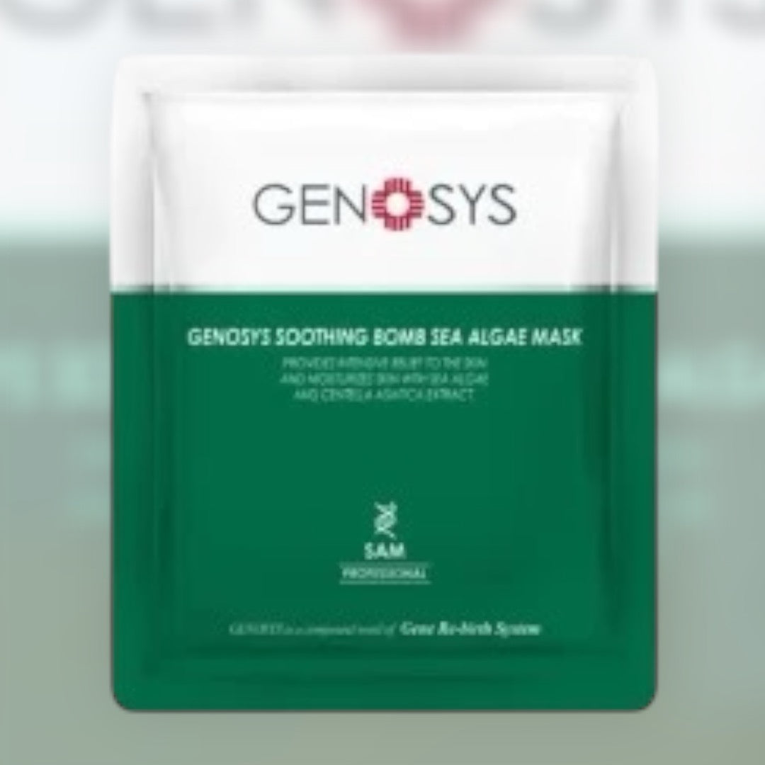 Genosys Soothing Bomb Sea Algae Mask 25g – Φύλλο μάσκας με φύκια για ευαίσθητο ή ερεθισμένο δέρμα