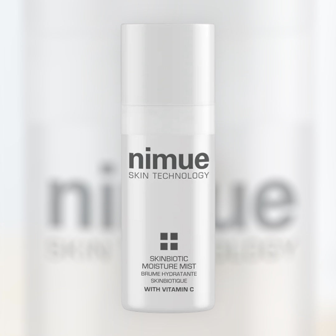 Mist ενυδάτωσης και λάμψης με προβιοτικά και βιταμίνη C Nimue Skinbiotic Moisture Mist για καθημερινή αναζωογόνηση του δέρματος