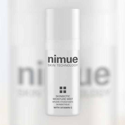 Mist ενυδάτωσης και λάμψης με προβιοτικά και βιταμίνη C Nimue Skinbiotic Moisture Mist για καθημερινή αναζωογόνηση του δέρματος