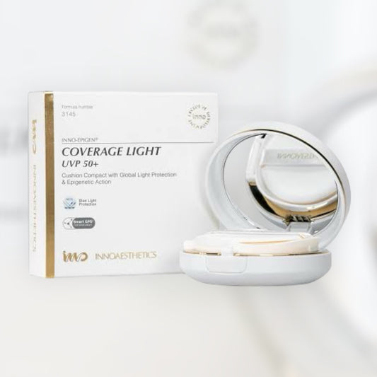 Innoaesthetics Epigen Coverage SPF50 – Αντηλιακή Κρέμα με Φυσική Κάλυψη (Light & Medium)