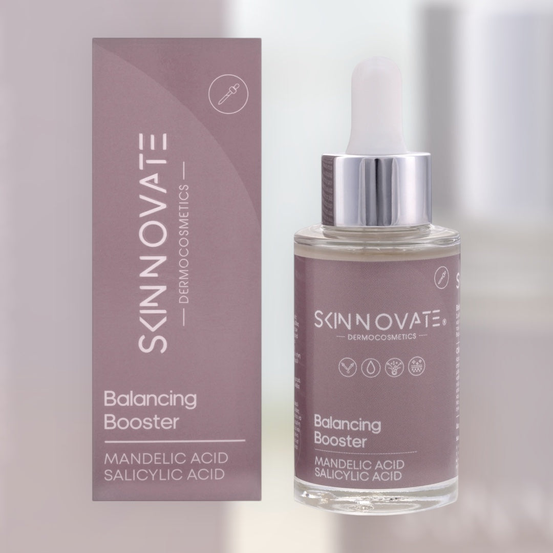 SKINNOVATE Balancing Booster 30ml – Serum με Μανδελικό & Σαλικυλικό Οξύ για Ακμή & Λιπαρότητα