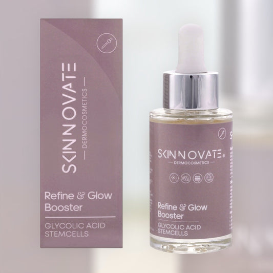 SKINNOVATE Refine & Glow Booster 30ml - Serum Προσώπου με Glycolic Acid για Απολέπιση & Λάμψη