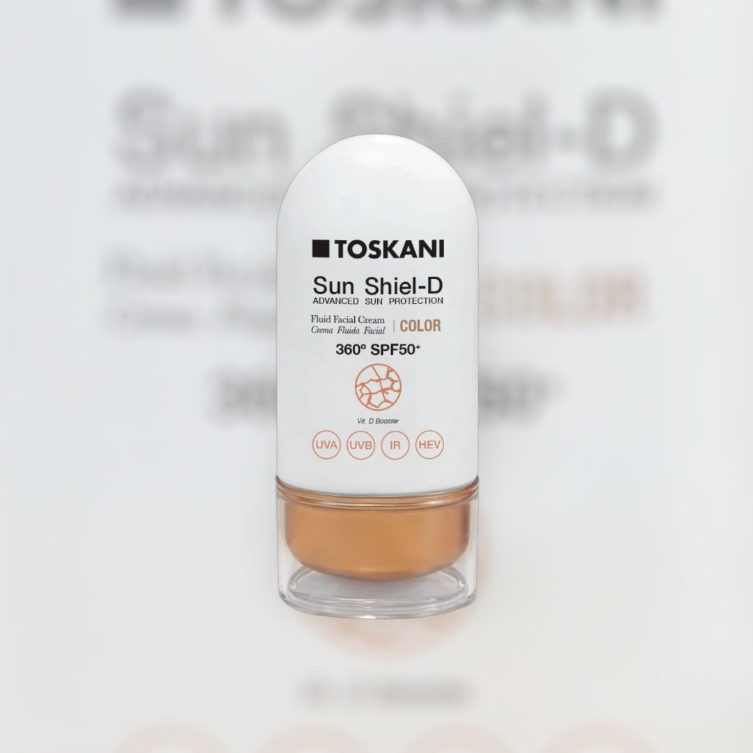 Toskani Sun Shiel-D Fluid Facial Cream Color SPF50+ – Αντηλιακό Προσώπου με Χρώμα 50ml