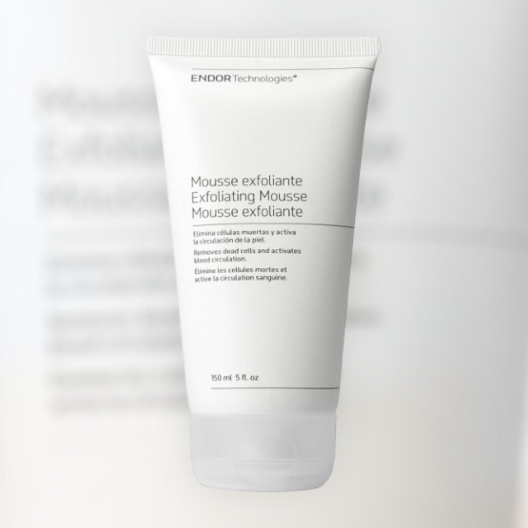 ENDOR Exfoliation Mousse 150ml – Αφρός απολέπισης προσώπου με νανοτεχνολογία για ανανέωση και λάμψη δέρματος, διαθέσιμο στο MEDITHEA