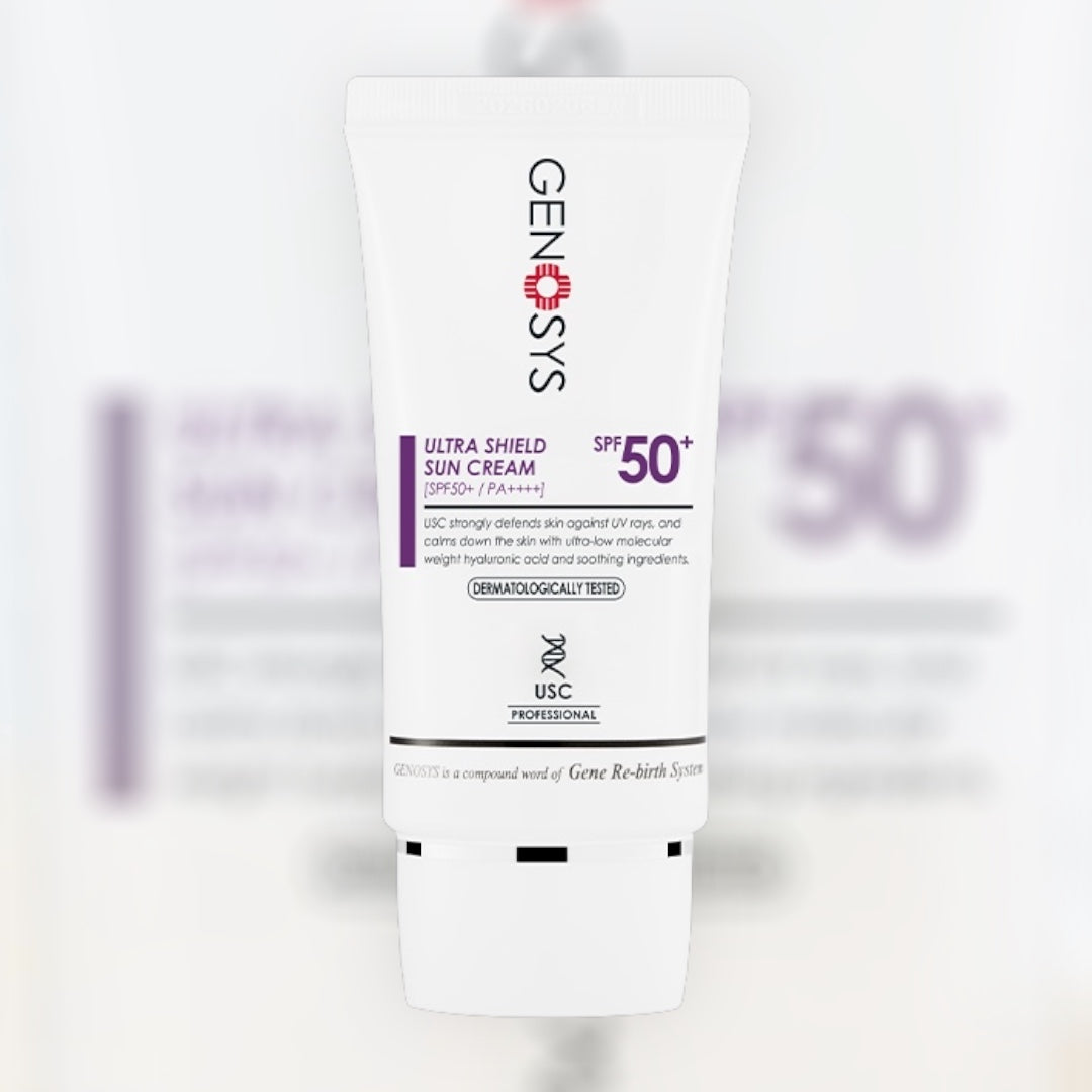 Genosys Ultra Shield Sun Cream SPF 50+ – αντηλιακή κρέμα με υψηλή προστασία και αντιγηραντική δράση – MEDITHEA