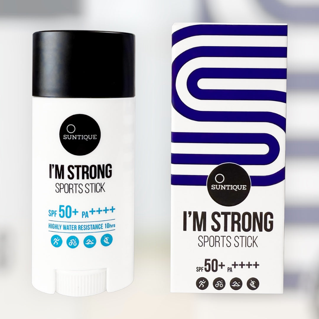 SUNTIQUE I’m Strong Sports Sunstick SPF50+ – Αντηλιακό stick για αθλητές, ανθεκτικό στον ιδρώτα και το νερό
