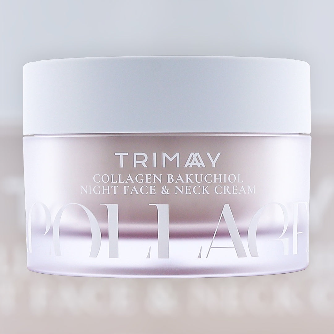 TRIMAY Collagene Bakuchiol Night Face & Neck Cream 50ml – νυχτερινή κρέμα με κολλαγόνο και μπακουχιόλη για πρόσωπο και λαιμό