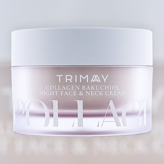 TRIMAY Collagene Bakuchiol Night Face & Neck Cream 50ml – νυχτερινή κρέμα με κολλαγόνο και μπακουχιόλη για πρόσωπο και λαιμό
