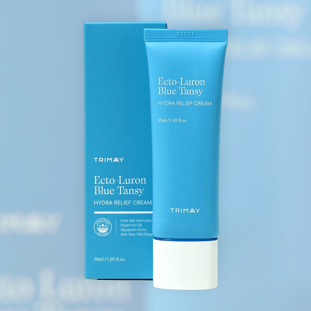 TRIMAY Ecto-Luron Blue Tansy Hydra Relief Cream 50ml – ενυδατική κρέμα με blue tansy και υαλουρονικό για άμεση ανακούφιση και δροσιά