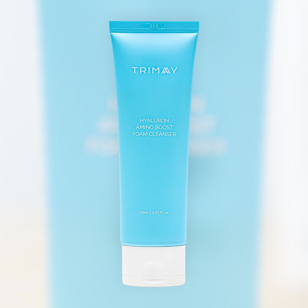 TRIMAY Hyaluron Amino Boost Foam Cleanser 120ml – αφρός καθαρισμού με υαλουρονικό οξύ και αμινοξέα για βαθύ αλλά απαλό καθαρισμό