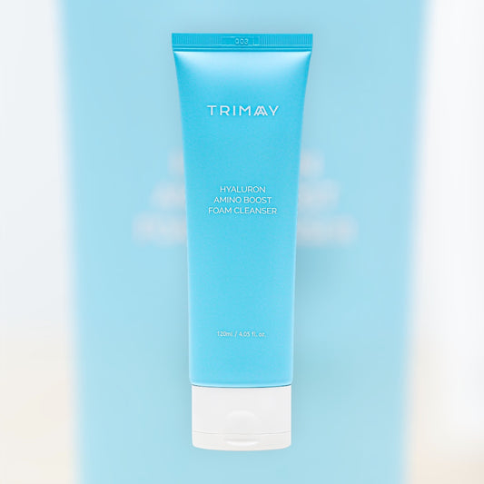 TRIMAY Hyaluron Amino Boost Foam Cleanser 120ml – αφρός καθαρισμού με υαλουρονικό οξύ και αμινοξέα για βαθύ αλλά απαλό καθαρισμό