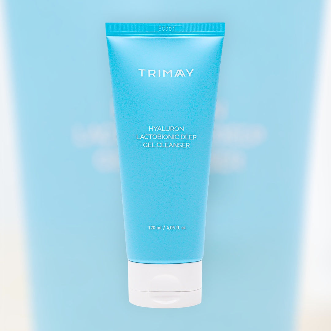 TRIMAY Hyaluron Lactobionic Deep Gel Cleanser 120ml – τζελ καθαρισμού με υαλουρονικό και λακτοβιονικό οξύ για απαλή απολέπιση και βαθύ καθαρισμό