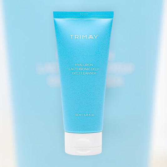 TRIMAY Hyaluron Lactobionic Deep Gel Cleanser 120ml – τζελ καθαρισμού με υαλουρονικό και λακτοβιονικό οξύ για απαλή απολέπιση και βαθύ καθαρισμό